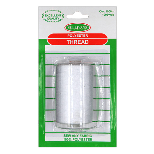 11674 Sullivans Polyester Thread - 1000m - White