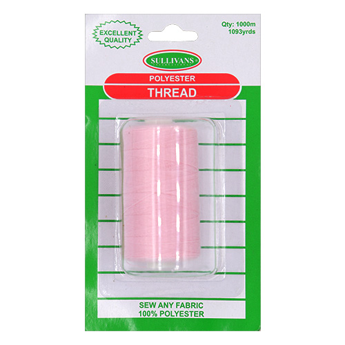 11682 Sullivans Polyester Thread - 1000m - Pink