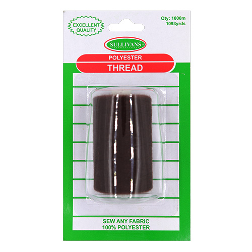 11690 Sullivans Polyester Thread - 1000m - Brown