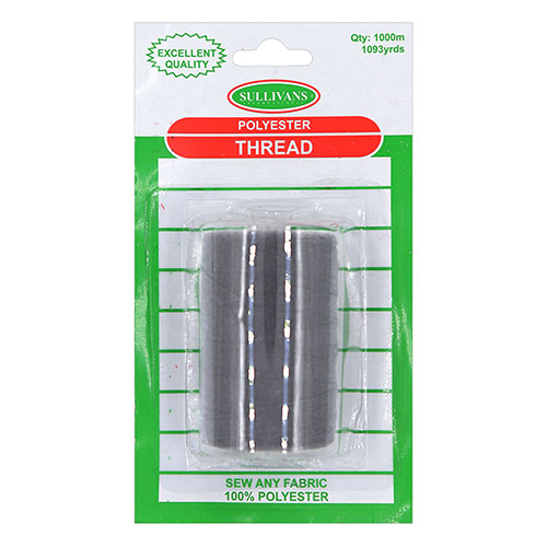 11691 Sullivans Polyester Thread - 1000m - Grey