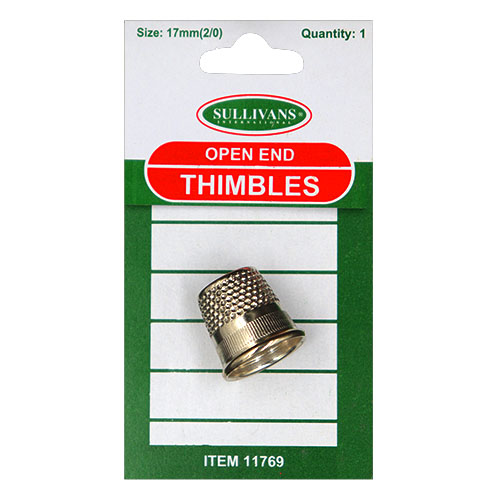 16mm/17mm/18mm diameter Sullivans 3 Metal Thimbles 
