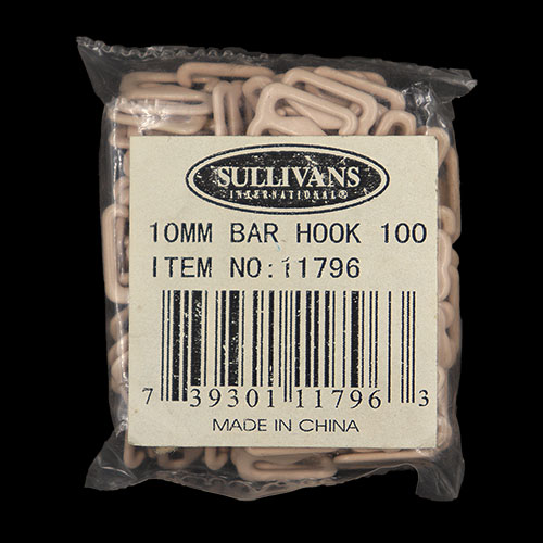 11796 Sullivans 10mm Bikini Hook - Beige - 100pcs