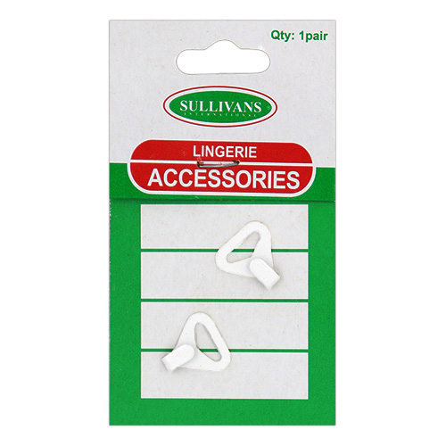 11830 Sullivans 9mm Metal Lingerie Hook - White