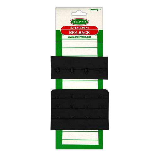 11895 Sullivans Bra Back Replacement - 75mmx54mm - Black