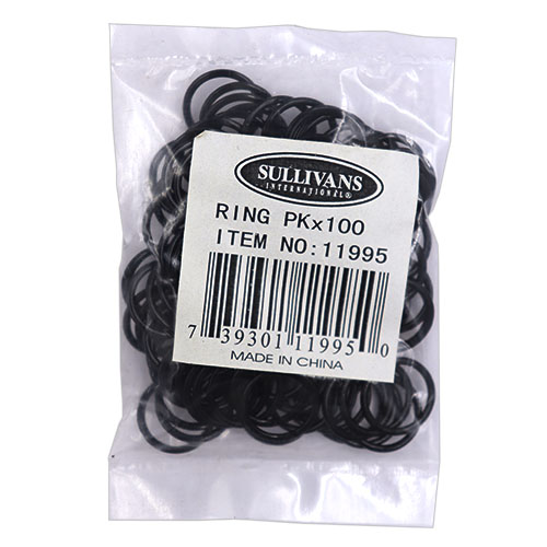 11995 Sullivans 12mm Lingerie Ring - Black - 100pcs