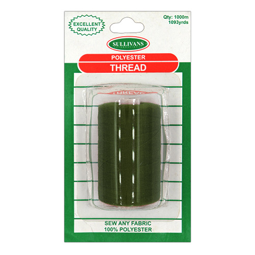 12031 Sullivans Polyester Thread - 1000m - Jungle Green