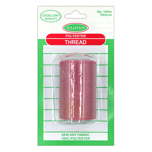 12034 Sullivans Polyester Thread - 1000m - Dusty Pink