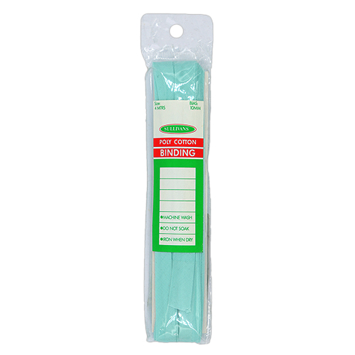12199 Sullivans 10mm Poly-cotton Bias Binding - Aqua