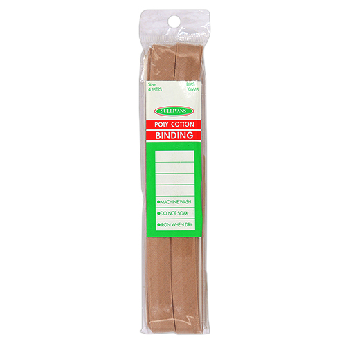 12210 Sullivans 10mm Poly-cotton Bias Binding - Beige