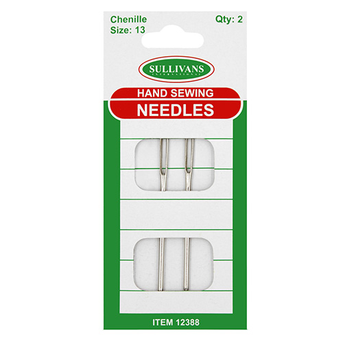 12388 Sullivans Hand Needles - Chenille Embroidery - Size 13 - Silver