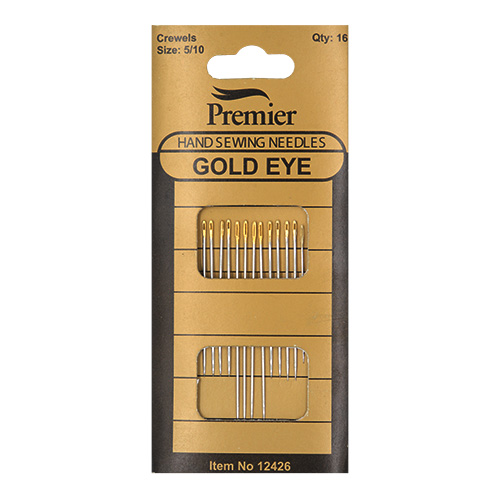 12426 Sullivans Premier Gold Eye Hand Needles - Crewel - 5/10