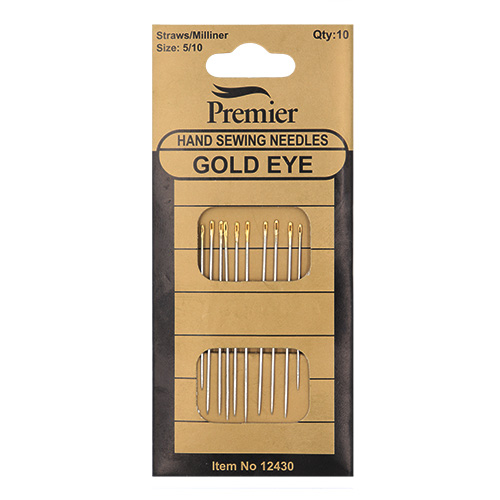 12430 Sullivans Premier Gold Eye Hand Needles - Milliner - 5/10