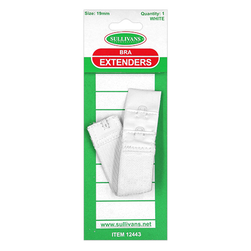 12443 Sullivans Bra Extender - 19mm - White