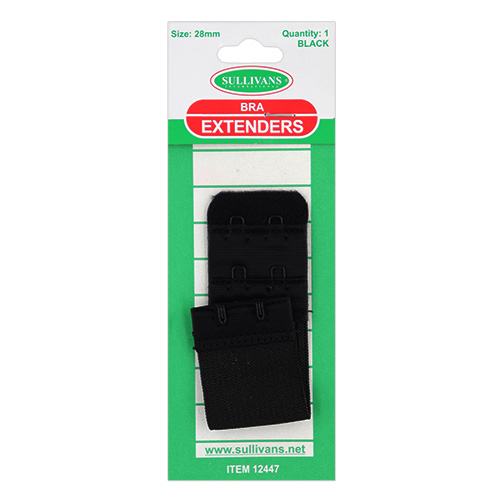 12447 Sullivans Bra Extender - 28mm - Black