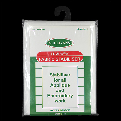 12466 Sullivans Tear Away Fabric Stabiliser - 90cm X 50cm