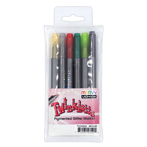 128122 Marvy Twinklette Markers Xmas Set