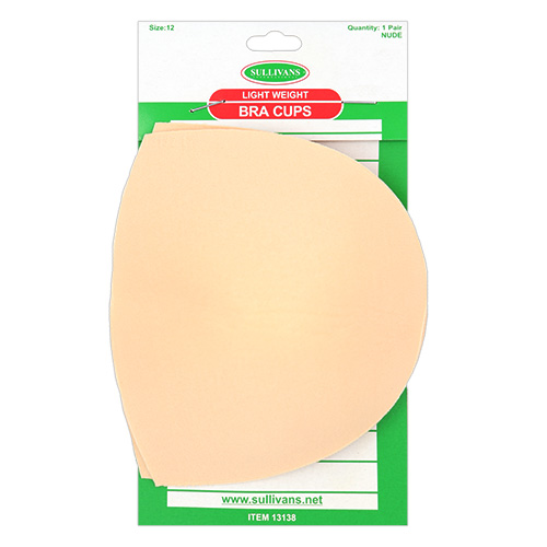 13138 Sullivans Light Weight Bra Cups - Beige - Size 12