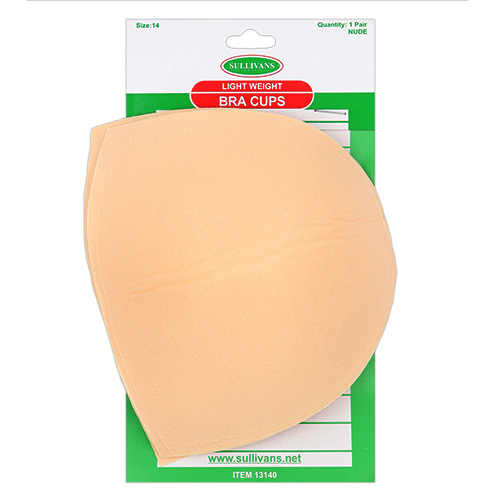 13140 Sullivans Light Weight Bra Cups - Beige - Size 14