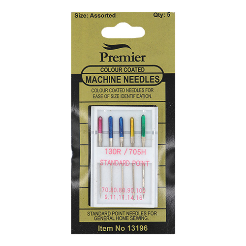 13196 Sullivans Premier Colour Coded Machine Needles - Assorted Sizes