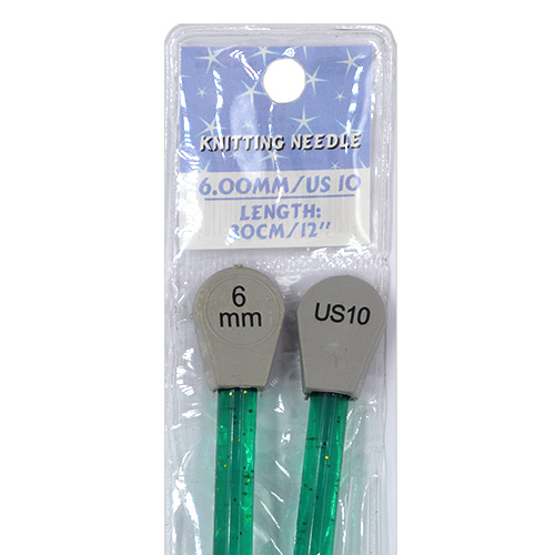 13228 Sullivans Glitter Knit Pins - 30cm X 6mm