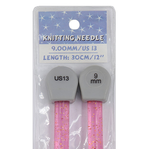 13231 Sullivans Glitter Knit Pins - 30cm X 9mm