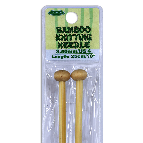 13253 Sullivans Bamboo Knit Pins - 25cm X 3.5mm