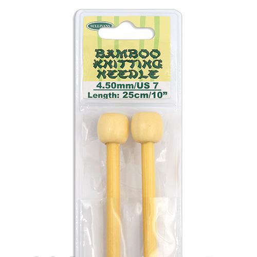 13255 Sullivans Bamboo Knit Pins - 25cm X 4.5mm