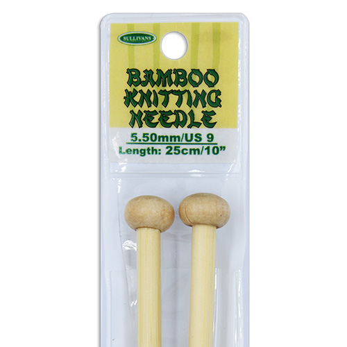 13257 Sullivans Bamboo Knit Pins - 25cm X 5.5mm