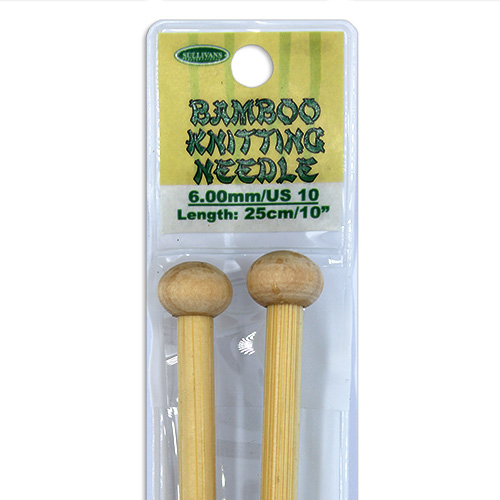 13258 Sullivans Bamboo Knit Pins - 25cm X 6mm