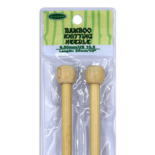 13259 Sullivans Bamboo Knit Pins - 25cm X 6.5mm