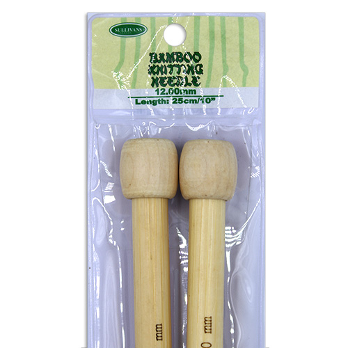 13264 Sullivans Bamboo Knit Pins - 25cm X 12mm