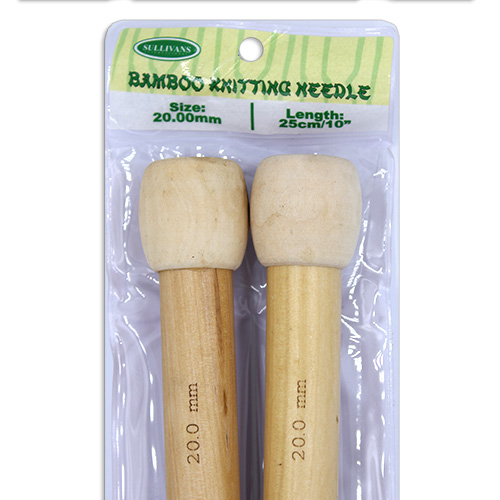13266 Sullivans Bamboo Knit Pins - 25cm X 20mm