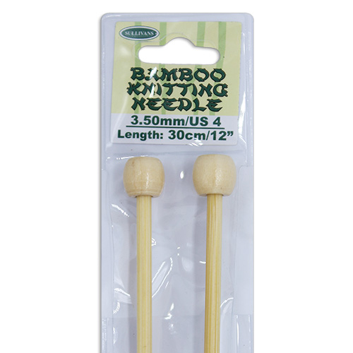 13270 Sullivans Bamboo Knit Pins - 30cm X 3.5mm