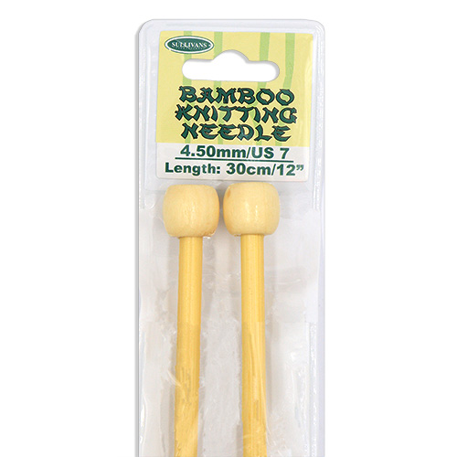 13272 Sullivans Bamboo Knit Pins - 30cm X 4.5mm