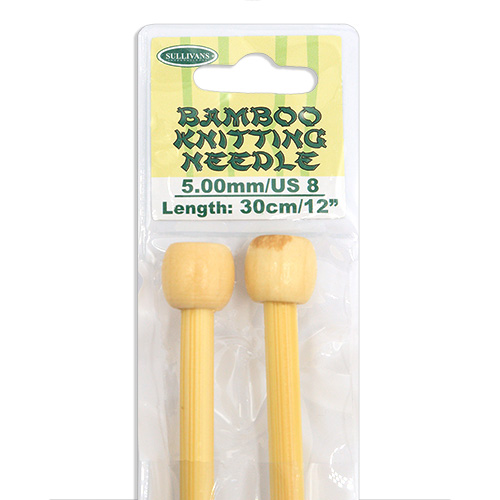 13273 Sullivans Bamboo Knit Pins - 30cm X 5mm