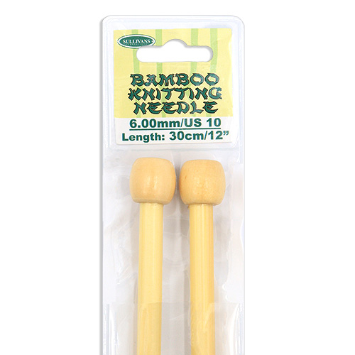 13275 Sullivans Bamboo Knit Pins - 30cm X 6mm