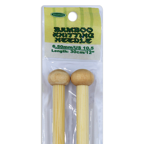 13276 Sullivans Bamboo Knit Pins - 30cm X 6.5mm