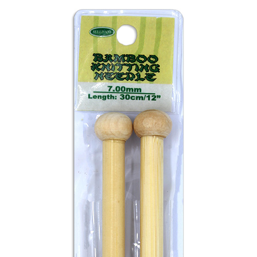 13277 Sullivans Bamboo Knit Pins - 30cm X 7mm