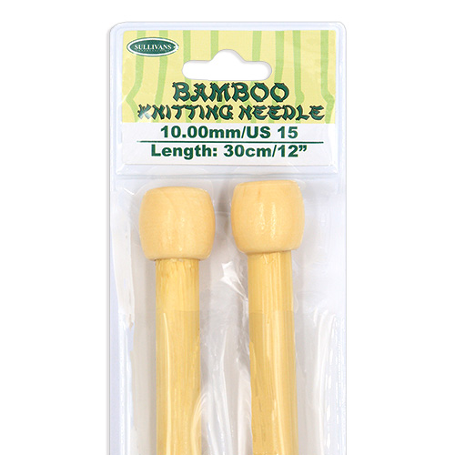 13280 Sullivans Bamboo Knit Pins - 30cm X 10mm