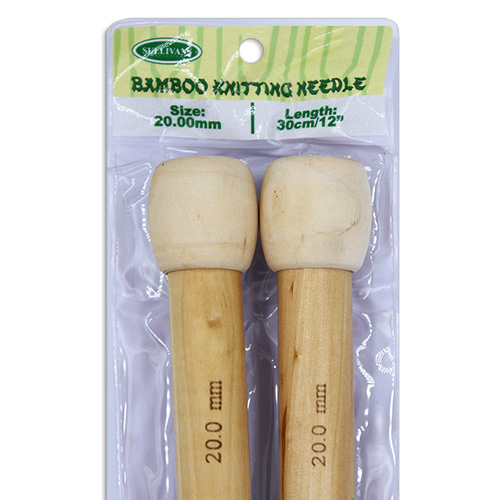 13283 Sullivans Bamboo Knit Pins - 30cm X 20mm