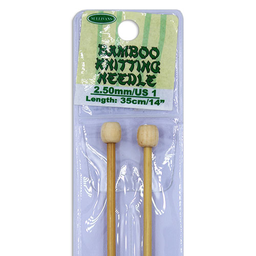 13285 Sullivans Bamboo Knit Pins - 35cm X 2.5mm