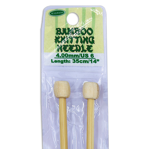 13288 Sullivans Bamboo Knit Pins - 35cm X 4mm