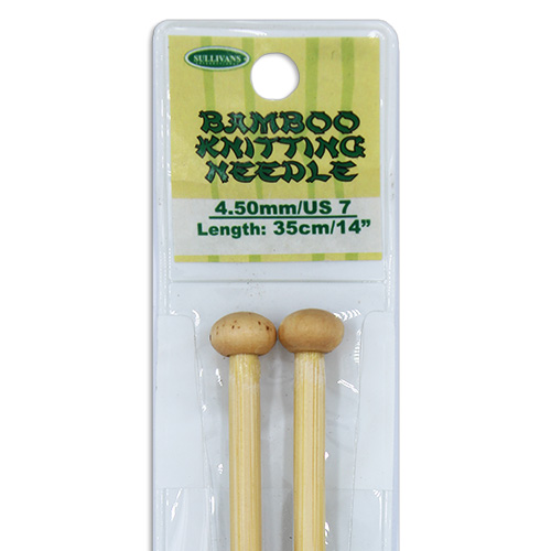 13289 Sullivans Bamboo Knit Pins - 35cm X 4.5mm
