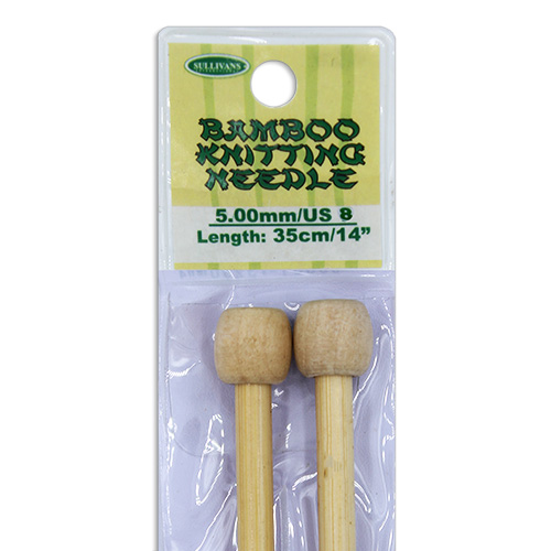 13290 Sullivans Bamboo Knit Pins - 35cm X 5mm