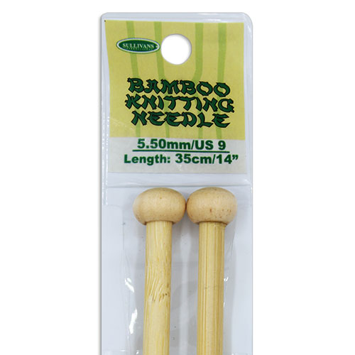 12mm Long Bamboo Knitting Needles (35cm)