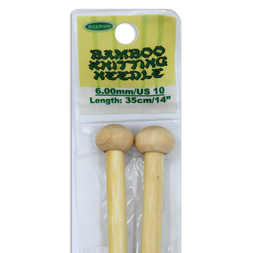 13292 Sullivans Bamboo Knit Pins - 35cm X 6mm