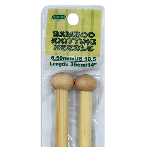 13293 Sullivans Bamboo Knit Pins - 35cm X 6.5mm