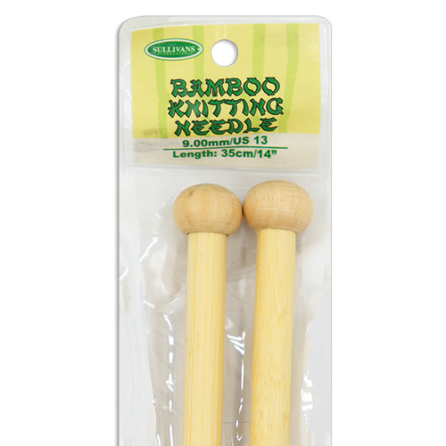 13296 Sullivans Bamboo Knit Pins - 35cm X 9mm