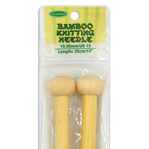 13297 Sullivans Bamboo Knit Pins - 35cm X 10mm