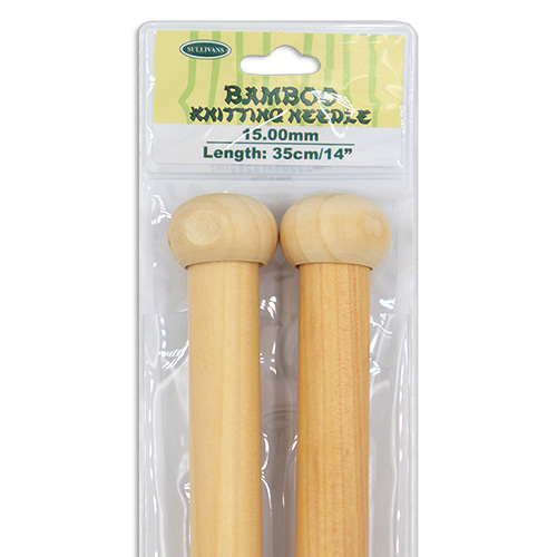13299 Sullivans Bamboo Knit Pins - 35cm X 15mm